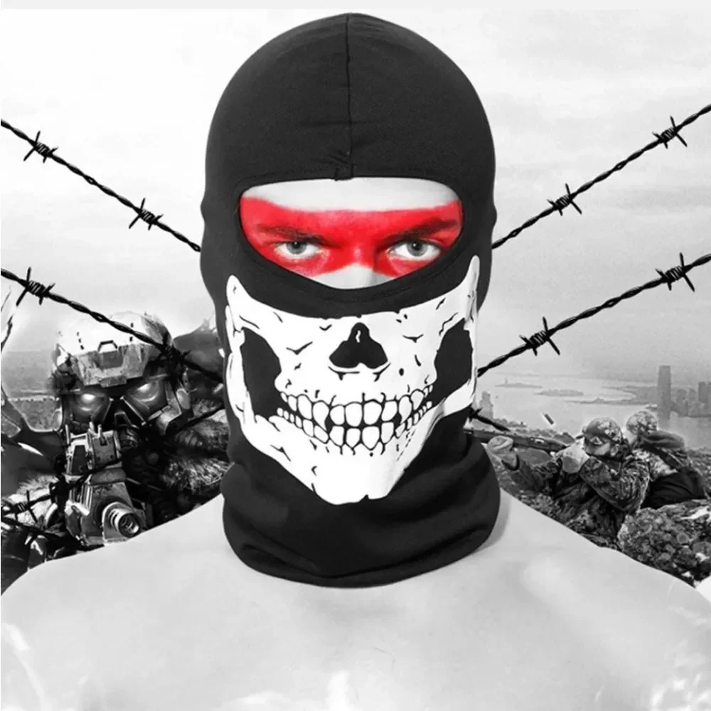 Ghost Skull Bike Motorcycle Helmet Hood Ski Sport Neck Balaclava Face Mask Hat